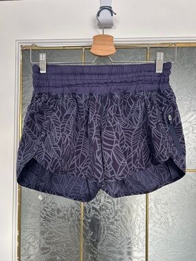 Lululemon athletica Midnight Leaf-Print Athletic Shorts
